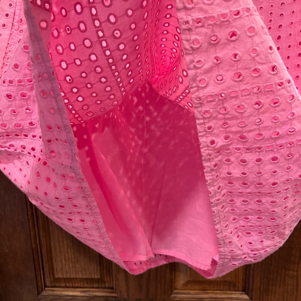 St. John's Bay Pink Bloom Eyelet Dress - Picture 8 of 9